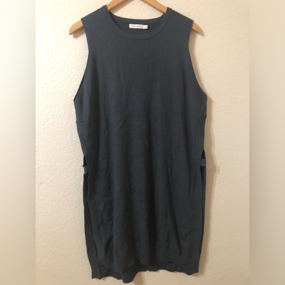 MER SEA Anywear Open Tunic in Navy Blue - Size L/XL